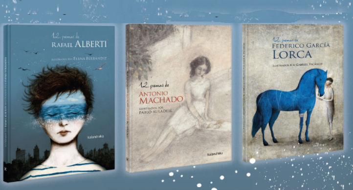 Tres autores clásicos de nuestra poesía interpretados por tres grandes ilustradores: Elena Ferrándiz, Pablo Auladell y Gabriel Pacheco.