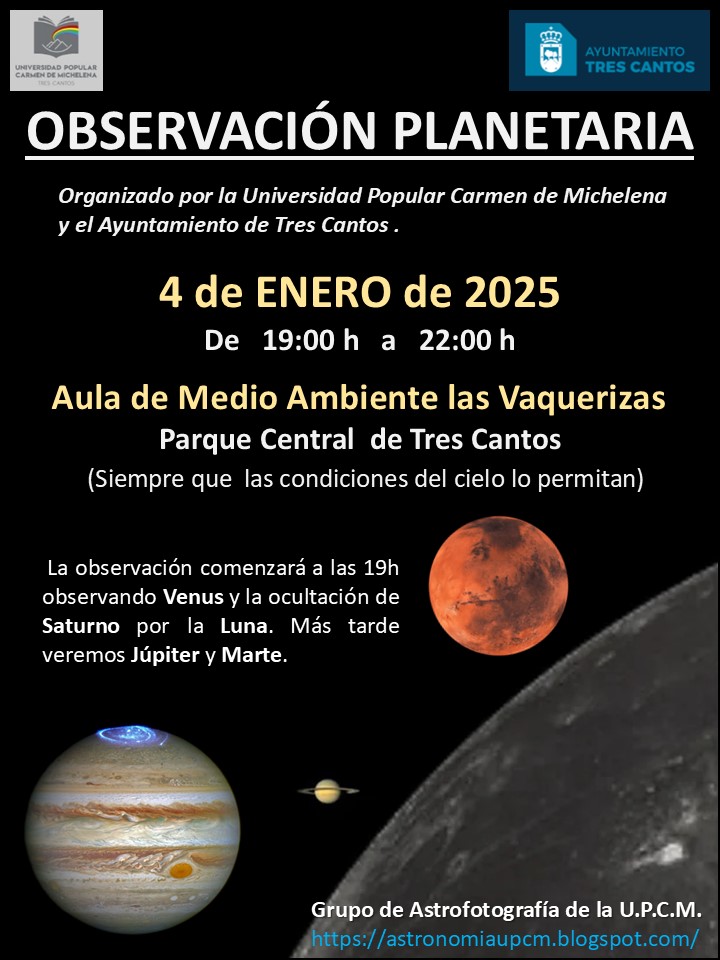 cartel observación planetaria